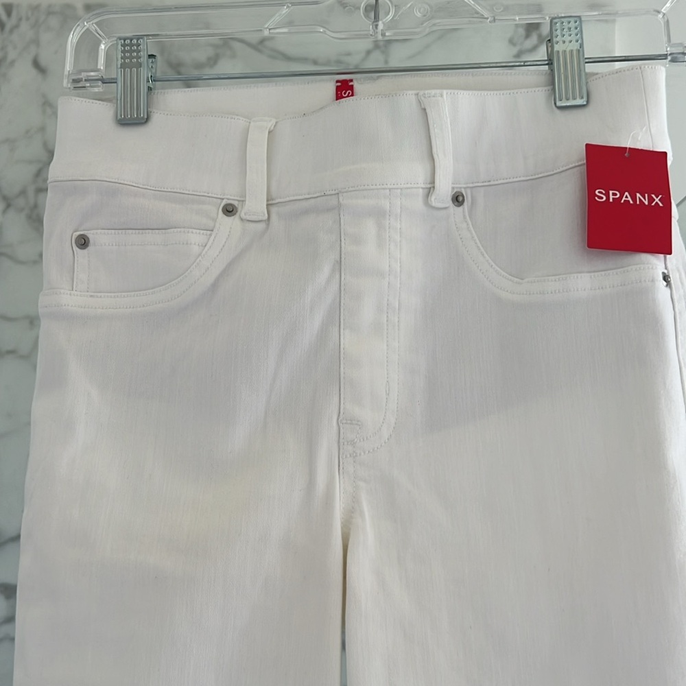 Spanx white pull on jeans with pockets XS - Picture 3 of 12